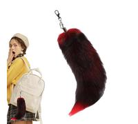 Moxeupon Portachiavi a coda di volpe finta coda di volpe | Creative Furry Tails Fluffy Fox Tail, portachiavi a coda di animale, coda di pelliccia soffice, per innamorati, moglie, madre, amici, d, Se
