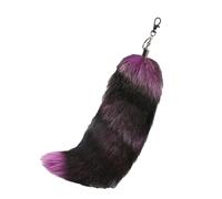 Moxeupon Portachiavi a coda di volpe finta coda di volpe | Creative Furry Tails Fluffy Fox Tail, portachiavi a coda di animale, coda di pelliccia soffice, per innamorati, moglie, madre, amici, C, Se