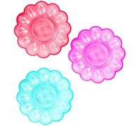 Moxeupon Scatola per uova, organizzatore di conservazione e servizio di uova, organizzatore di stoccaggio per piatti di servizio 3 pezzi, accessorio da cucina per frigorifero o tavolo da pranzo