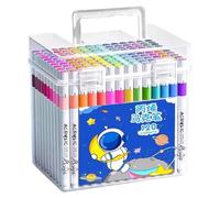 Moxeupon Set di pennarelli acrilici - penne artistiche | 120 colori ad asciugatura rapida per disegnare, pittura, artigianato, scrapbooking, scuola e lezioni