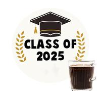 Moxeupon Sottobicchieri in legno, set di 5 sottobicchieri decorativi, design originali, assorbenti a tema 2025, modelli alla moda, per casa, cucina, soggiorno