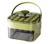 Moxeupon Stampo per cubetti di ghiaccio con coperchio e scatola | Grande stampo per cubetti di ghiaccio con 25 scomparti con contenitore e pala | facile rimozione per cocktail e bevande fredde