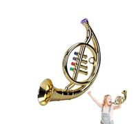 Moxeupon Tromba giocattolo, strumenti per bambini - Sassofono tenore | Il clarinetto musicale leggero per principianti fa finta di giocare trombone per la banda di marcia per giochi domestici