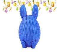 Moxeupon Uova di Pasqua a a Forma di Coniglio, Uova di Pasqua stampate 3D, Contenitore di Riempimento Coniglio di Pasqua Cartone animato, Ornamento novità Spring Desk per Les, Età, Amici,
