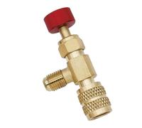 Moxeupon Valvola di sicurezza per liquido, valvola di sicurezza per aria condizionata, valvola a sfera di controllo del flusso impermeabile, valvola a sfera per condizionatore d'aria - Adattatore per