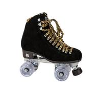 Moxi Panther Set Pattini a Rotelle Scamosciato Motorino Figura Derby Quad Nero