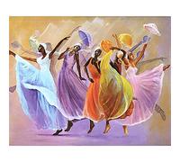 Moxiaa Pittura Diamante 5d Completo Grande Ragazza Ballerina 5D Diamond Painting Kit Completo,Cristallo Strass Diamante Ricamo Art Craft, la Decorazione della Parete di Casa Regalo 50x70cm