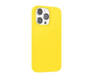 MOXIE Protettiva COLORSKINIP14PYELL Cover per Apple iPhone 14 Pro, Giallo