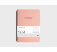 MOXON, Diario degli obiettivi non datati MiGoals - Planner di produttività A5 con pagine giornaliere e settimanali, modelli di impostazione degli obiettivi, elenchi puntati già pronti, istruzioni di
