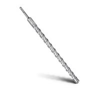 MOXPIFY SDS Plus - Punta per trapano da 28 x 460 mm, con 4 spunzoni in metallo duro e doppia vite, per trapano a percussione, adatta per calcestruzzo, pietra, pietra naturale