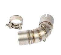 MOXSQFT Tubo Collegamento Centrale Compatibile con CB1000R 2009-2018 Tubo di Scarico Centrale per Moto Marmitta in Acciaio Inossidabile Accessori per Moto Rimovibili
