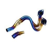 MOXSQFT Tubo Collegamento Centrale Compatibile con per Ninja650 per ER6N 2017-2019 Accessori per Moto Marmitta di Scarico per Moto Marmitta di Scarico di Ricambio