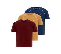 Moxx Paris Maglietta camello / blu / bordeaux / bianco Uomo Moxx Paris XL camello / blu / bordeaux / bianco