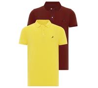 Moxx Paris Maglietta 'ROTTERDAM' navy / giallo / rosso Uomo Moxx Paris XL navy / giallo / rosso