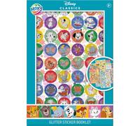 Moxy Disney Classics - Libro di adesivi glitterati, formato A5, oltre 350 | Oltre 350 adesivi glitterati con personaggi Disney Classics - 8 pagine A5 per fai da te, diari, decorazioni e idee regalo