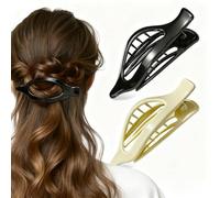 MOXYOY 2 fermagli per capelli da donna, piatti per capelli spessi, sottili e sottili, per donne e ragazze, fermagli per capelli a becco d'anatra, antiscivolo, resistenti, accessori francesi opachi