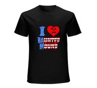 MOYANSHUHUA Sematary I Love Haunted Mound Popular Trend Heart Shape Unisex T-Shirt Mens Black Men Tees S