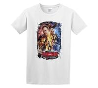 MOYANSHUHUA Sharknado The 4Th Awakens Movie Poster Unisex T-Shirt Mens White Men Tees L