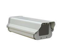 Moyeetings Camera Housing in Metallo con Design Robusto per Difendere La Videocamera da Condizioni Meteo Difficili Custodia con Vetro a Pannello Singolo Fissaggi, 10 inch