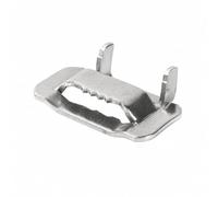 Moyeetings Serrafascia in Acciaio 304 con Mascelle Dentate per Nastro di Metallo Fermo Regolabile per Cinghie di Fissaggio Elemento di Unione per Reggette