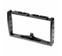 Moyeetings Supporto Gabbia Vlog Cornice Staffa Montaggio in Lega di Alluminio con Tre Slitte Quattordici Punti 1/4'' Adatto a Telefoni Mirrorless Riprese in, Nero, Con Adattatore