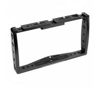 Moyeetings Supporto Gabbia Vlog Cornice Staffa Montaggio in Lega di Alluminio con Tre Slitte Quattordici Punti 1/4'' Adatto a Telefoni Mirrorless Riprese in, Nero, Standard