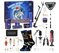 Moyel Calendario Avvento Pesca 2025 24 Days Idee Calendario dell'avvento Uomo Pesca Accessori per Uomo Advent Calendar 2024 per Ragazzo Regali per Adolescenti Ragazzi Natale