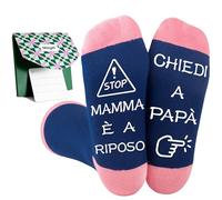 Moyel Regalo Mamma Natale Calzini Divertenti Donne 39-42 Regali per Mamma Compleanno Dai Figli e Figlia Idee Regalo Donna Compleanno Amica Regalo per Donna Festa Della Mamma Idee Regali