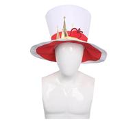 MOYGOR Lucifer Morningstar Costume Cappello Hazbin Hotel Lucifero Cosplay Costume VEmpire Halloween Carnevale Dress Up per Unisex Adulto