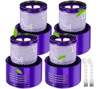 MOYKSRR 4 Pezzi Filtro per V10, Filtri di Ricambio per V10 SV12 Cyclone Animal Absolute Aspirapolvere, Lavabile Motorhead, Kit Filtri per Aspirapolvere con Spazzola, Sostituisci # 969082-01