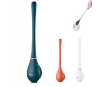 moytarcp Modern Flexible Silicone Toilet Caspa for Home - Upgraded Silicone Toilet Brush, Silicone Toilet Wand Bowl Brush And Holder Set, Rubber Toilet Brush, Toilet Brush And Holder (Green)