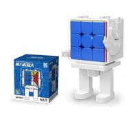 Moyu Meilong, cubo magnetico a forma di robot, 3 m, con elasticità regolabile, cubo magico 3 x 3 con forma senza adesivi, si muove rapidamente e senza intoppi
