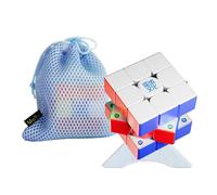 MoYu WeiLong V11 3x3 puzzle magico cubo visibile M 8 livelli doppia regolazione livello sensazione 3x3x3 Twist 3D cubo girevole (WeiLong V11 Spring M panno magico)