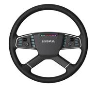 Avanzate vera pelle vacchetta Confortevole morbido Moda 38 cm, Copri manubrio Coprivolante, Nero blu
