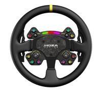 Moza Racing RS025 periferica di gioco Nero Volante PC (MOZA RS V2 Steering Wheel Round - Leather 33 cm [RS25]) [RS25]