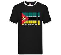 Mozambico Codice a Barre Stile Bandiera - Uomo Suoneria - Love Maputo Paese Live