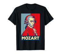 Mozart Compositore Classico Ritratto Retro Art Maglietta