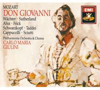 Mozart - Don Giovanni -Philharmonia Chorus with Eberhard Waechter, Dame Joan Sutherland, Dame Elisabeth Schwarzkopf, Graziella Sciutti, Luigi Alva, Giuseppe Taddei, Piero Cappuccilli, Gottlob Frick Conducted by Carlo Maria Giulini - 3CD BOX SET / EMI 1987