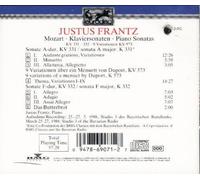 Mozart/ Frantz, Justus - Piano Sonatas Kv 331-3