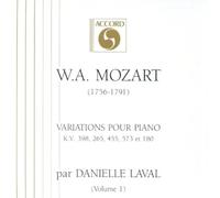 Mozart-Intégrale des Variations pour Piano Vol 1-Daniellelav Al