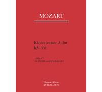 Mozart Klaviersonate A-dur KV 331: (Alla Turca) Urtext Ausgabe mit Fingersatz