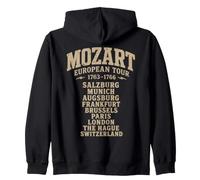 Mozart On Tour Compositore di Musica Classica Felpa con Cappuccio
