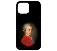 Mozart Portrait Art - Maestro di musica Pianista Orchestra Fan Custodia per iPhone 16 Pro Max