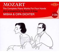 Misha Dichter Wolfgang Amadeus Mozart: The Complete Piano Works for Four Ha (CD)