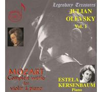 Wolfgang Amadeus Mozart Julian Olevsky Vol. 1 - Mozart Sonatas (CD) Album
