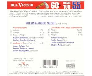 Mozart, W.a. - Concerto Clarinet/Andante/Concerto Flute & Harp