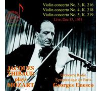 Mozart, W.A. - Concertos Violin 3-5