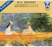 Mozart, W.A. - Piano Concert 1-4,6,8,15, (3 CD)
