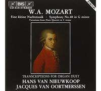 Mozart, W.A. - Transcriptions For Organ Duet