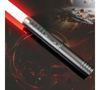 MOZC Laser Sword Children, Spada Laser con 15 Colori, Sapone Luminoso a Due modalità e Suoni, Spada Laser di Caricamento USB-C, Spada Laser per Bambini e Adulti, Cosplay, Regali (Nero)